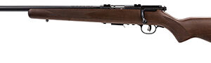 Savage Arms 96717 93R17 GLV 17 HMR Caliber with 5+1 Capacity, 21" Heavy Barrel, Matte Blued Metal Finish, Satin Hardwood Stock & AccuTrigger Left Hand (Full Size)