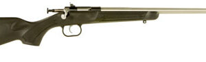 Crickett KSA2245 Youth  22 LR 1rd  16.12" Stainless Steel Barrel, Fixed Front/Adjustable Rear Peep Sights, Black Synthetic Stock w/11.5" LOP, Rebounding Firing Pin Safety