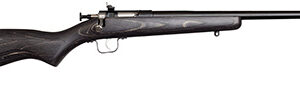 Crickett KSA2244 Youth  22 LR 1rd 16.12" Blued Barrel & Receiver, Fixed Front/Adjustable Rear Peep Sight, Black Laminate Stock w/11.5" LOP, Rebounding Firing Pin Safety