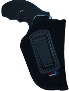 GrovTec US Inc GTHL14115R Inside The Pants  IWB Size 15 Black Suede Belt Clip Fits Large Semi-Auto 3-4" Barrel Right Hand