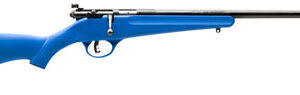 Savage Arms 13785 Rascal  22 LR Caliber with 1rd Capacity, 16.12" Barrel, Blued Metal Finish & Blue Synthetic Stock Right Hand (Youth)