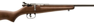 Savage Arms 13815 Rascal  22 LR Caliber with 1rd Capacity, 16.12" Barrel, Blued Metal Finish & Satin Hardwood Stock Right Hand (Youth)
