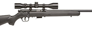 Savage Arms 91806 93 FXP 22 WMR Caliber with 5+1 Capacity, 21" Barrel, Matte Black Metal Finish & Matte Black Synthetic Stock Right Hand (Full Size) Includes 3-9x40mm Scope