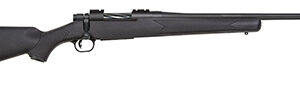 Mossberg 27838 Patriot  243 Win 5+1 22" Fluted Barrel w/Recessed Match Crown, Matte Blued Metal Finish, Spiral-Fluted Bolt, Synthetic Stock, Drop Box Magazine, Adjustable LBA Trigger