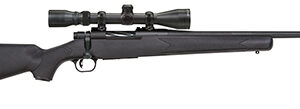 Mossberg 27867 Patriot Super Bantam 308 Win Caliber with 5+1 Capacity, 20" Fluted Barrel, Matte Blued Metal Finish & Black Synthetic Stock Right Hand (Youth) Includes 3-9x40mm Scope