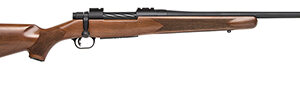 Mossberg 27876 Patriot  25-06 Rem 5+1 22" Fluted Barrel w/Recessed Match Crown, Matte Blued Metal Finish, Spiral-Fluted Bolt, Walnut Stock, Drop Box Magazine, Adjustable LBA Trigger