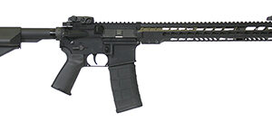 ArmaLite M15TAC16 M-15 Tactical 5.56x45mm NATO 30+1 16" Barrel, Black Hard Coat Anodized Receiver,  Adjustable Magpul STR Collapsible Stock, Magpul MBUS Front & Rear Sights, Flash Hider, Optics Ready