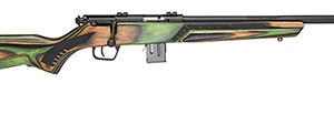 Savage Arms 91936 93 Minimalist 22 WMR Caliber with 10+1 Capacity, 18" Barrel, Matte Black Metal Finish & Boyd's Minimalist Green Laminate Stock Right Hand (Full Size)