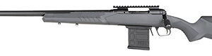Savage Arms 57457 110 Tactical 6.5 Creedmoor 10+1 24", Matte Black Metal, Gray Fixed AccuStock with AccuFit, Left Hand