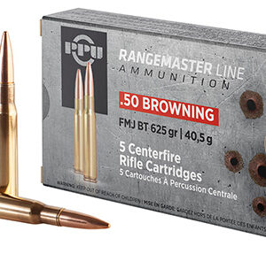 PPU PPRM50 Rangemaster  50 BMG 625 gr Full Metal Jacket 5 Per Box/ 20 Case