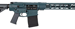 Diamondback DB1018C251 DB10  308 Win 16" 20+1, Jesse James Civil Defense Blue Rec/15" M-Lok Handguard, OEM Carbon Lower, Magpul Carbine Stock & K Grip, A2 Flash Hider