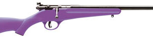 Savage Arms 13783 Rascal  22 LR Caliber with 1rd Capacity, 16.12" Barrel, Matte Blued Metal Finish & Purple Synthetic Stock Right Hand (Youth)