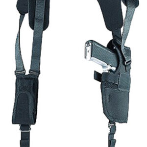 Uncle Mike's 83001 Sidekick Vertical Shoulder Holster Shoulder Size 0 Black Cordura Harness Fits Sm/Med DA Revolver Fits 2-3" Barrel Right Hand