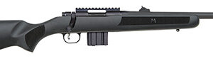 Mossberg 27716 MVP Patrol 5.56x45mm NATO 10+1 16.25" Matte Blued 16.25" Medium Bull Barrel Matte Blued Steel Black Fixed Pillar-Bedded Stock Right Hand