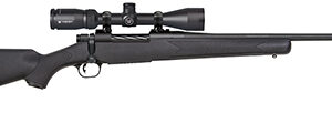 Mossberg 27933 Patriot  308 Win Caliber with 5+1 Capacity, 22" Fluted Barrel, Matte Blued Metal Finish & Black Synthetic Stock Right Hand (Full Size) Includes Vortex Crossfire II 3-6x40mm Scope