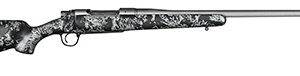 Christensen Arms 8010108600 Mesa FFT 300 PRC 3+1 22" Threaded Barrel, Tungsten Gray Cerakote, Black with Gray Webbing Stock