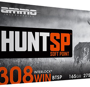 Ammo Inc 308165SPA20 Hunt  308Win 165gr Soft Point 20 Per Box/10 Case