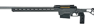 Savage Arms 57705 110 Elite Precision 300 Win Mag 10+1 30" Matte Stainless, Matte Black Rec, Gray Cerakote Adjustable MDT ACC Aluminum Chassis Stock, Left Hand (MB Not Included)