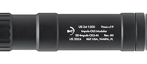 B&T Firearms SDIMPULSOLSM IMPULS-OLS-M Suppressor 9mm Modular 1.40" Black 1/2"x28
