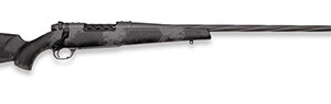 Weatherby MLW01N7MMRR8B Mark V Live Wild 7mm Rem 3+1 26" Spiral Fluted Barrel 2" Muzzle Brake Black w/Gray Sponge Pattern Accents