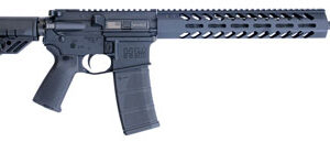 HM Defense HM15FMB556 Defender M5  5.56x45mm NATO Caliber with 16" Barrel, 30+1 Capacity, Black Hard Coat Anodized Metal Finish, Black Mil-Spec HM Stock & Enhanced Polymer Grip Right Hand