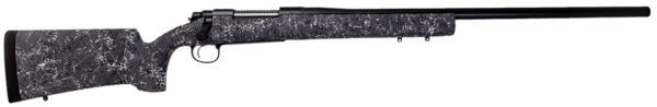 Remington Firearms (New) R84173 700 Long Range Full Size 7mm PRC 3+1 26" Black Heavy Contour Threaded Barrel, Black Rail Mount Steel Receiver, Grey w/Black & White Web HS Precision Synthetic Stock