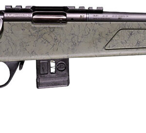 Bergara Rifles BMR010 BMR X Carbon Fiber 22 WMR 10+1 18" Black Carbon Fiber Threaded Barrel, Black Cerakote Picatinny Rail Receiver, Adj LOP Black w/Green Webbing Synthetic Stock