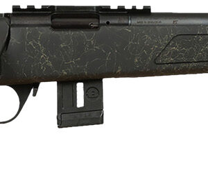 Bergara Rifles BMR011 BMR X Steel 17 HMR 10+1 18" Blued Heavy Threaded Barrel, Blued Picatinny Rail Receiver, Adj LOP Green w/Black Webbing Synthetic Stock
