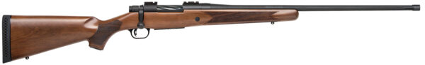 Mossberg 28236 Patriot  6.5 PRC 4+1 24" Matte Blued Fluted Threaded Barrel, Matte Blued Drilled & Tapped Receiver, Fixed Walnut Stock