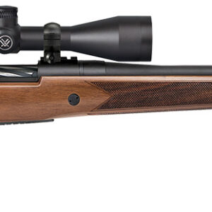 Mossberg 28237 Patriot w/Optic 6.5 PRC 4+1 24" Matte Blued Fluted Threaded Barrel, Matte Blued Drilled & Tapped Receiver, Fixed Walnut Stock, Vortex Crossfire II 3-9x40mm