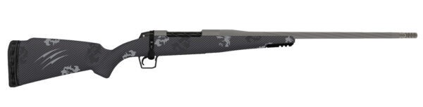 Fierce Firearms TWROG7PRC22GP Twisted Rogue 7mm PRC 22" Tungsten Cerakote Steel Threaded Barrel, Drilled & Tapped Steel Receiver, LR Negative Comb Phantom Camo Carbon Fiber Stock
