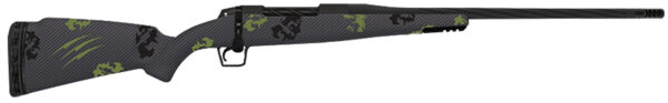 Fierce Firearms TWROG7PRC24BF Twisted Rogue 7mm PRC 24" Black Cerakote Steel Threaded Barrel, Black Cerakote Drilled & Tapped Steel Receiver, LR Negative Comb Forest Camo Carbon Fiber Stock